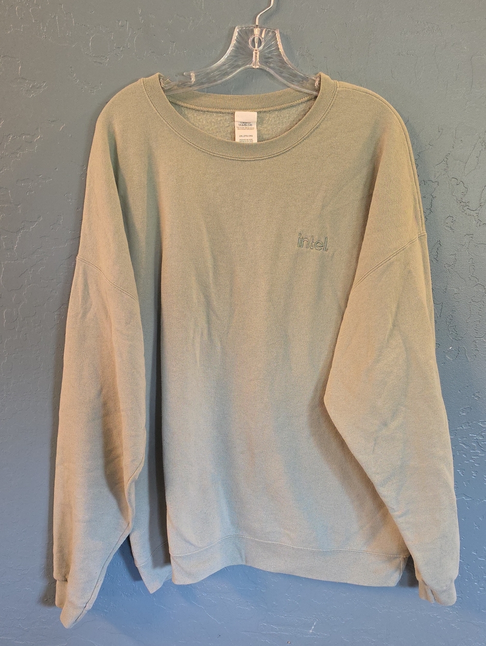 Intel Men’s Crewneck Sweater in Sage